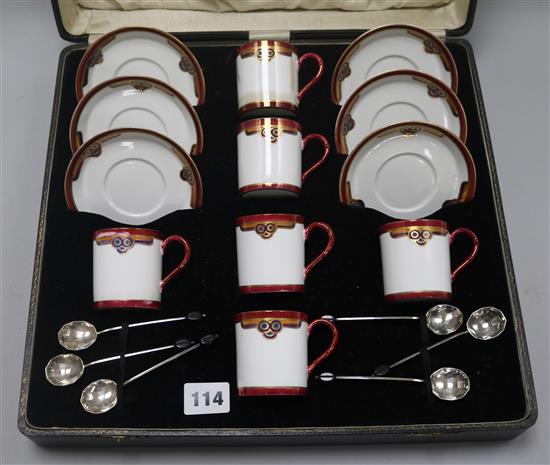 A Redfern & Drakeford Art Deco coffee set